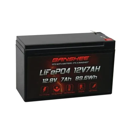 BatteryJack inc. BatteryJack inc. Banshee 12V 7Ah LiFePO4 3000 cycles standard battery — product photo