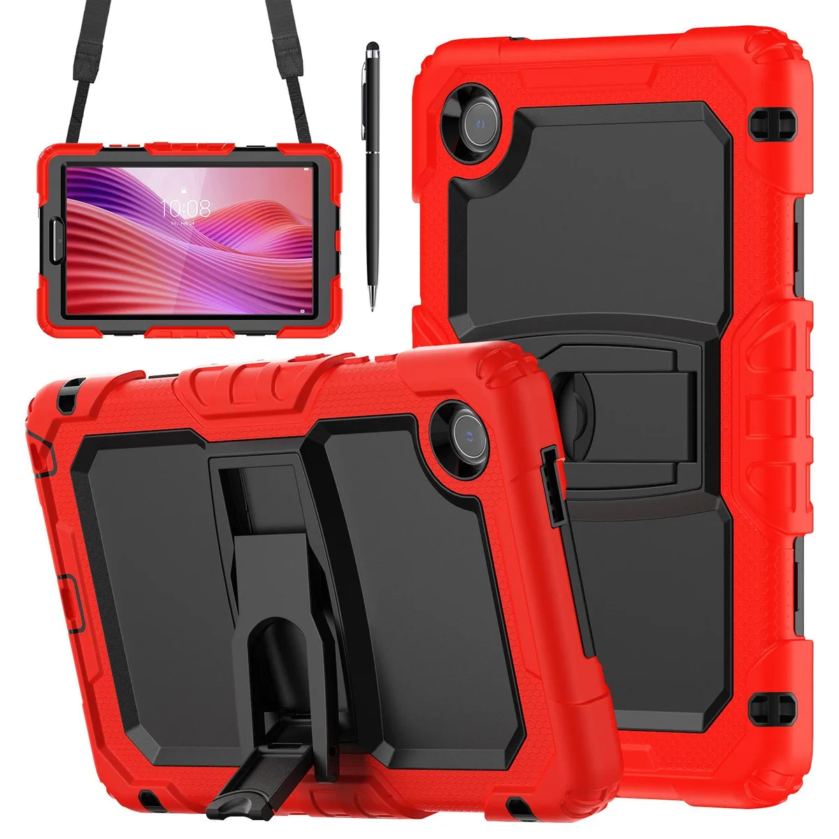 Werleo Werleo TB305XU rugged case accessory for Lenovo Tab 8.7 2025 with 360 stand — product photo