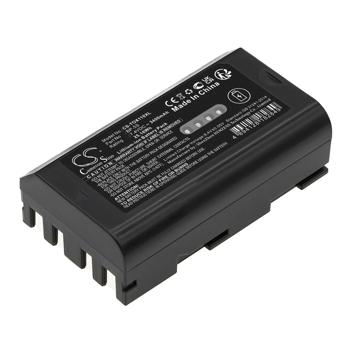 Cameron &amp; Co Cameron &amp; Co DS-CS-TOX110XL 7.4V 3400mAh Li-ion GPS battery — product photo
