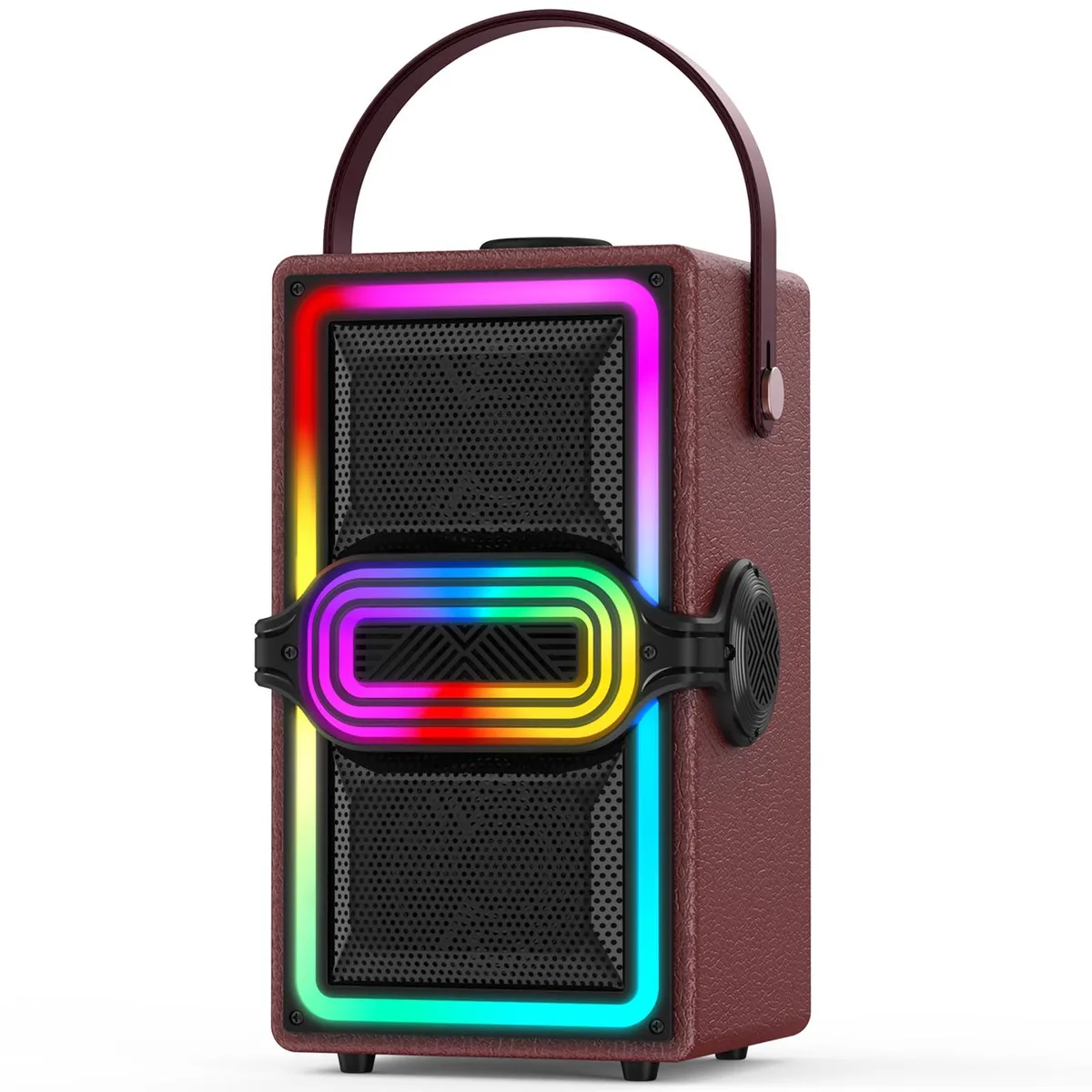  TAMPROAD Q101 Burgundy portable speaker 120W peak 2.2 Bluetooth 5.3 10h — product photo