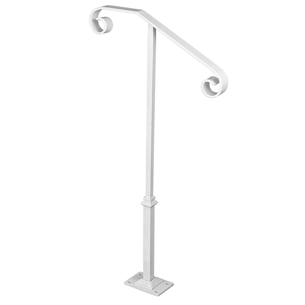 VEVOR VEVOR Single Post Handrail White Wrought Iron 20.5 x 38.8 in — product photo