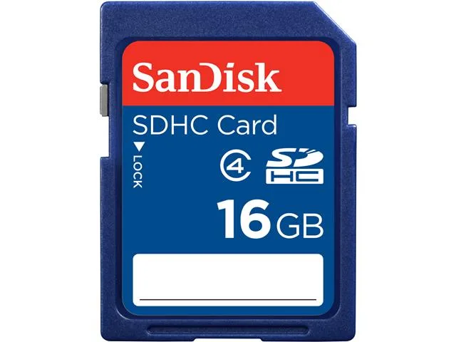 SanDisk SanDisk SDSDB-016G-A11 16GB SDHC Class 2 memory card — product photo