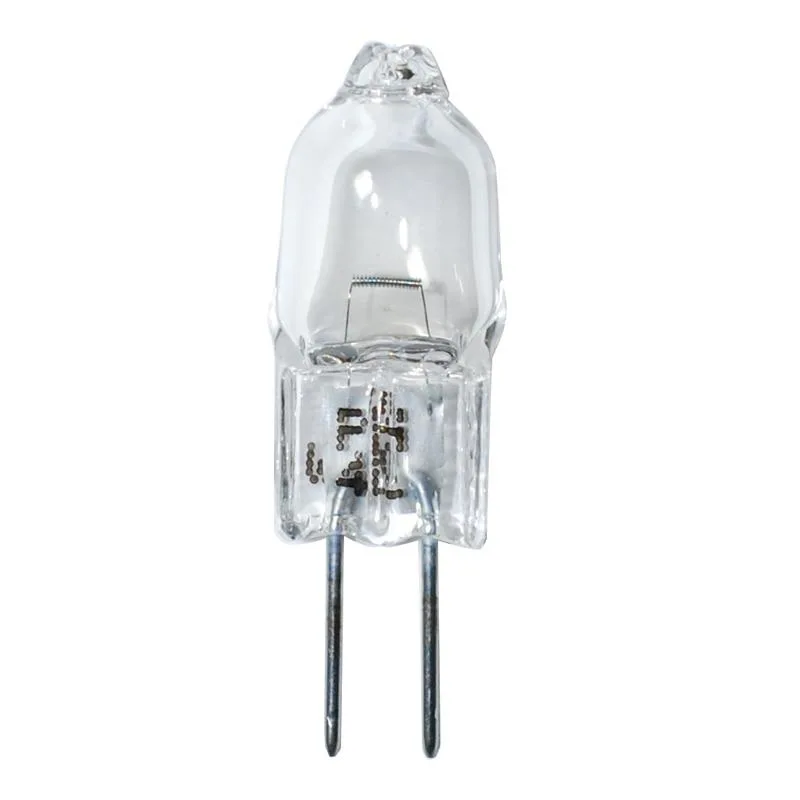 Small clear halogen capsule with two pins 6605