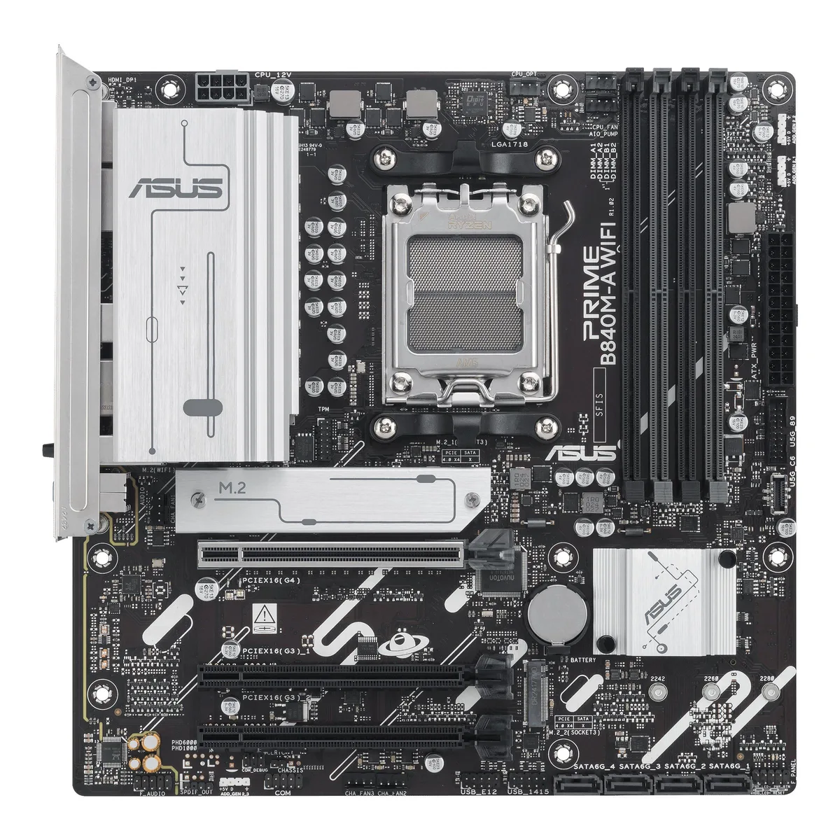 ASUS ASUS PRIME B840M-A WIFI micro ATX Socket AM5 AMD B840 motherboard — product photo