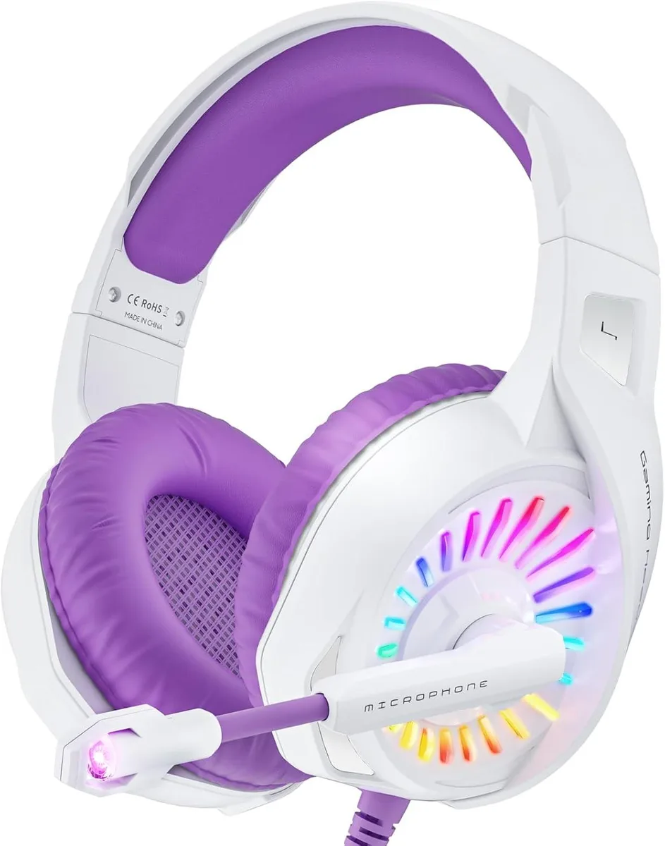 BFKK BFKK Purple Gaming Headset 50mm 3.5mm jack — product photo