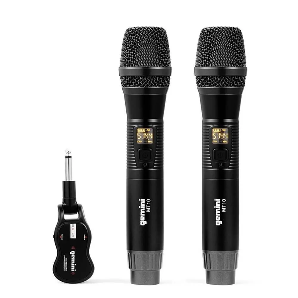 Gemini Gemini GMU200 UHF Dual Wireless Microphone System 50 m 1200 mAh 18650 — product photo
