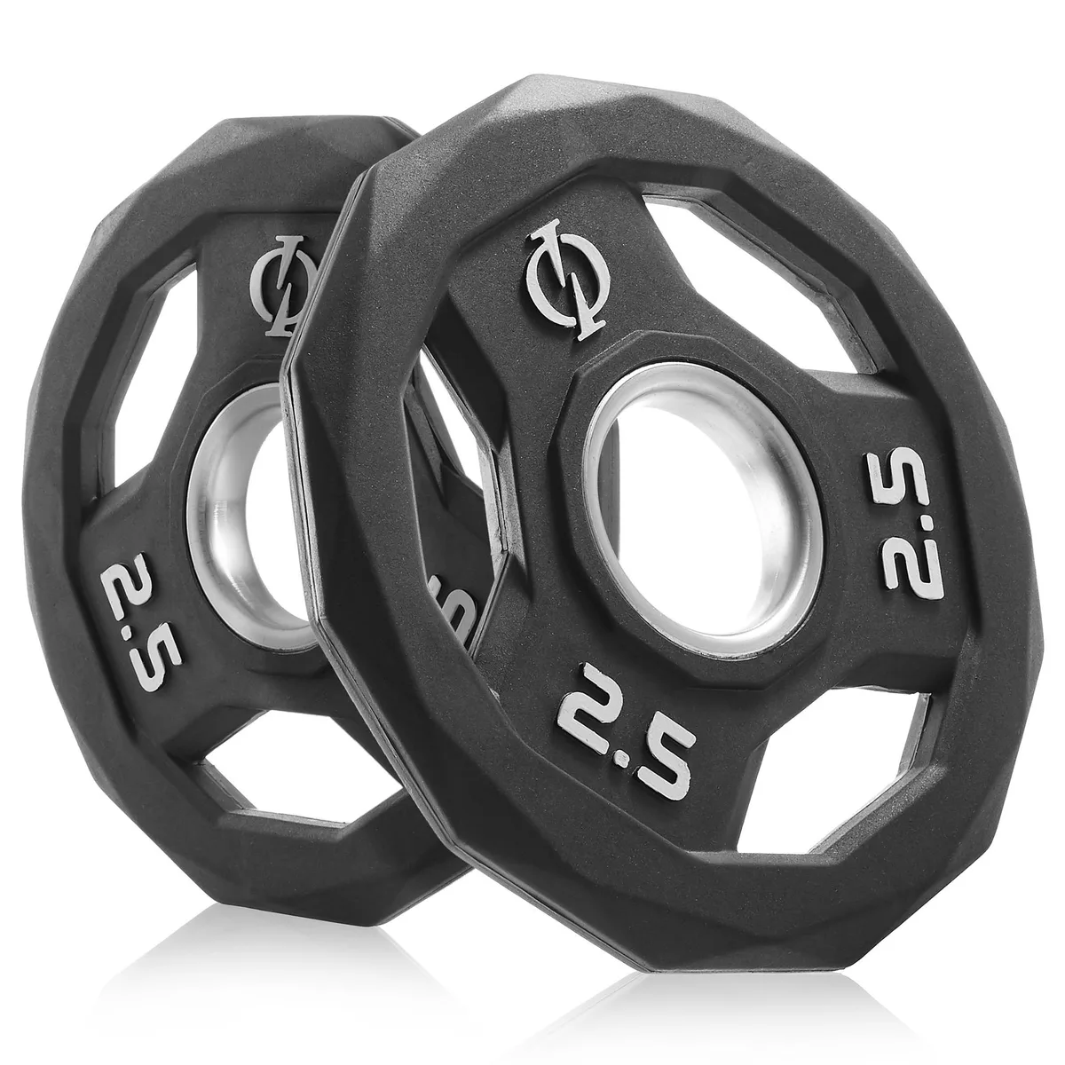 Philosophy Gym Philosophy Gym 2.5 lb Rubber Coated Olympic Grip Weight Plates Pair weight training — product photo