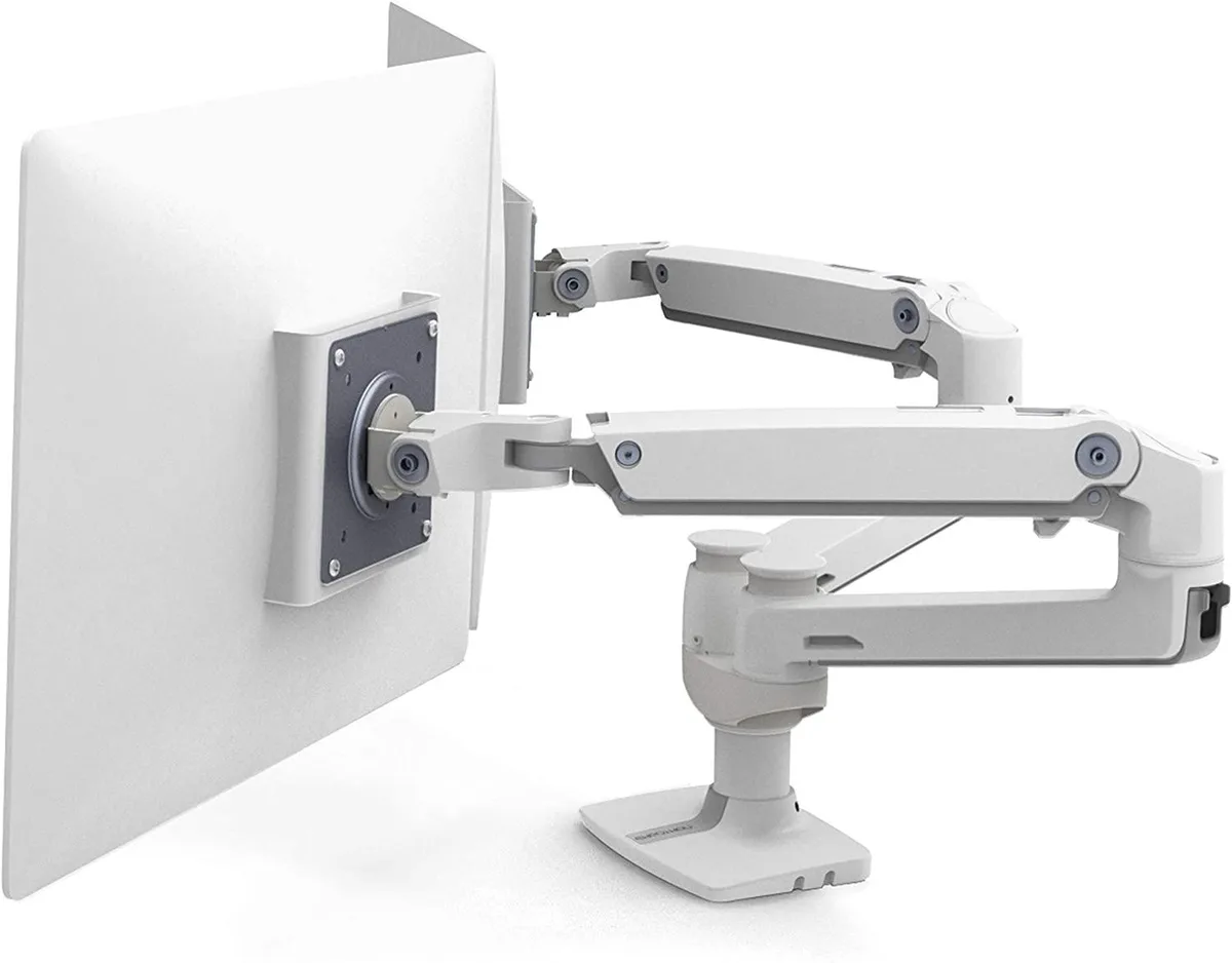 Ergotron Ergotron LX Dual Monitor Arm White 2×27″ 20 lb — product photo