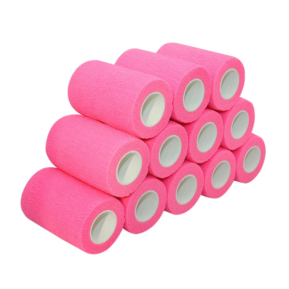 COMOmed COMOmed Self Adhesive Bandage Wrap Pink 12 Rolls fitness accessory — product photo