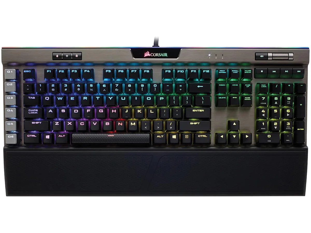 Corsair Corsair K95 RGB PLATINUM CH-9127114-NA Gaming Keyboard Cherry MX Speed 1.2 mm Gunmetal — product photo