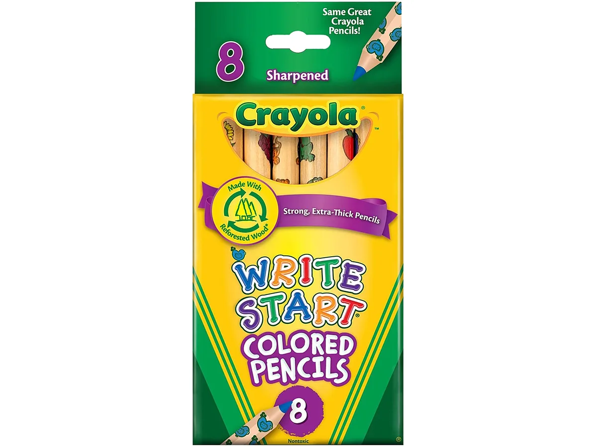 Crayola Crayola 684108 Write Start Colored Pencils 5.3mm Tip 8 Pack — product photo