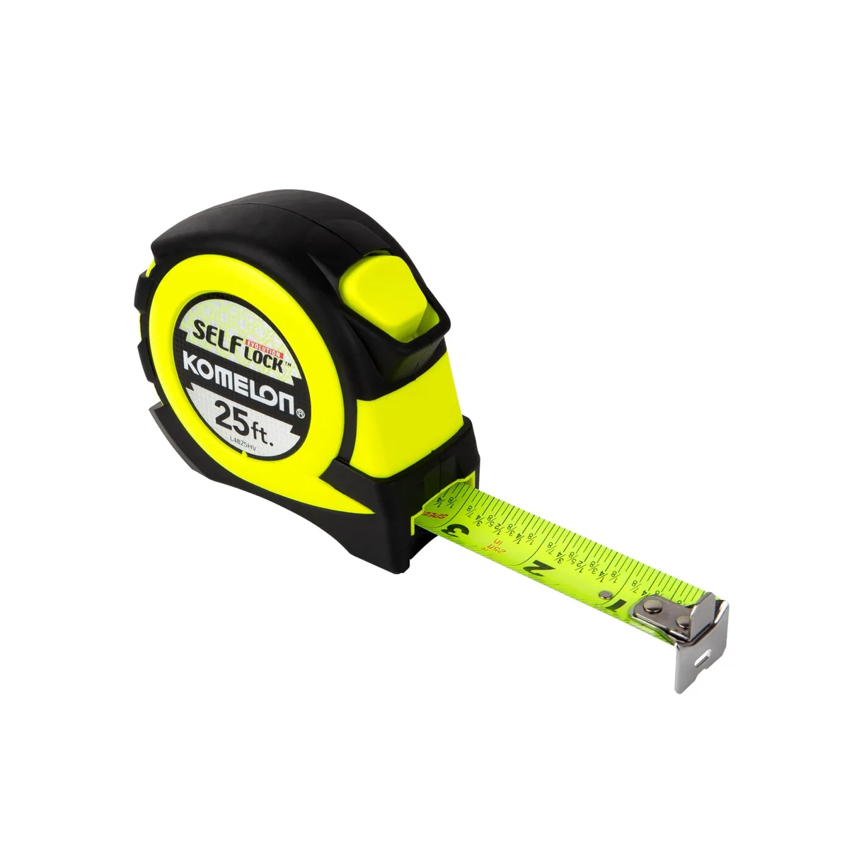  25 ft Self-Lock Hi-Vis Tape Measure with Fractional Graduations — product photo
