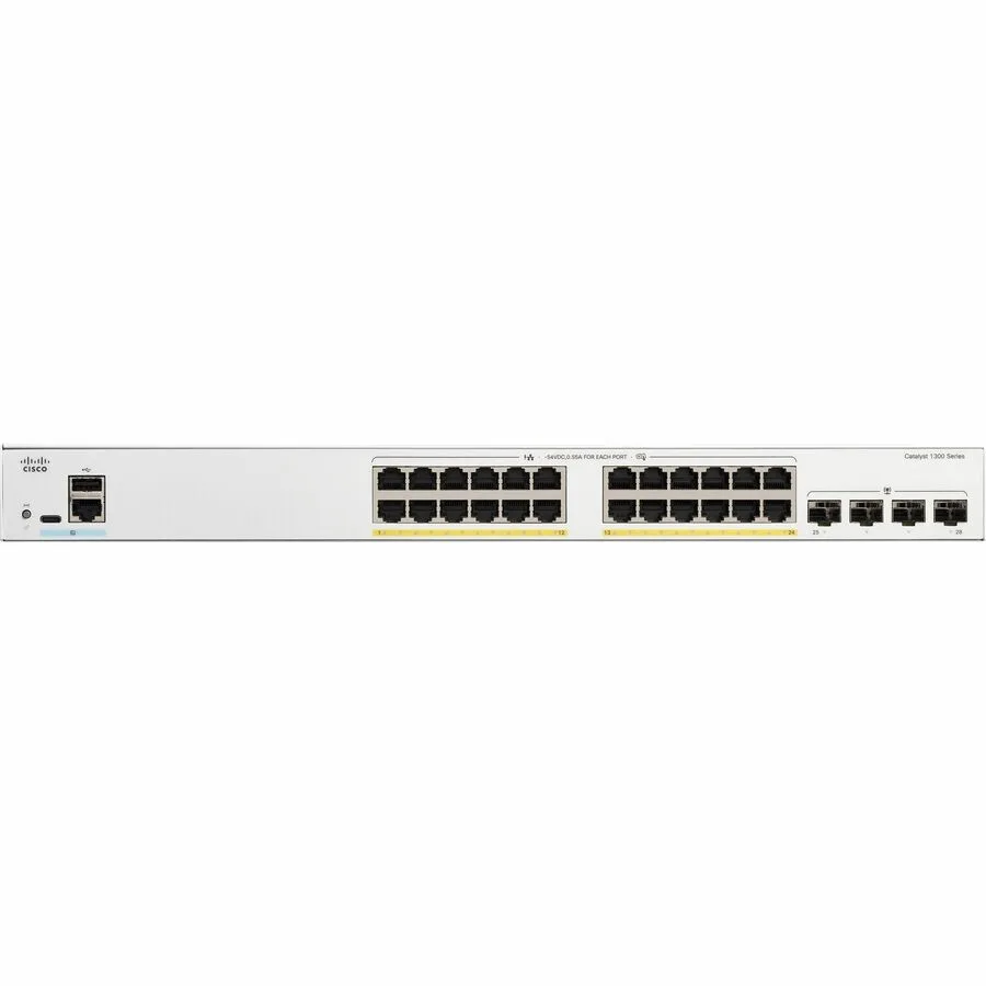 Cisco Systems, Inc. Cisco Systems, Inc. C1300-24P-4G 24-port PoE network switch — product photo