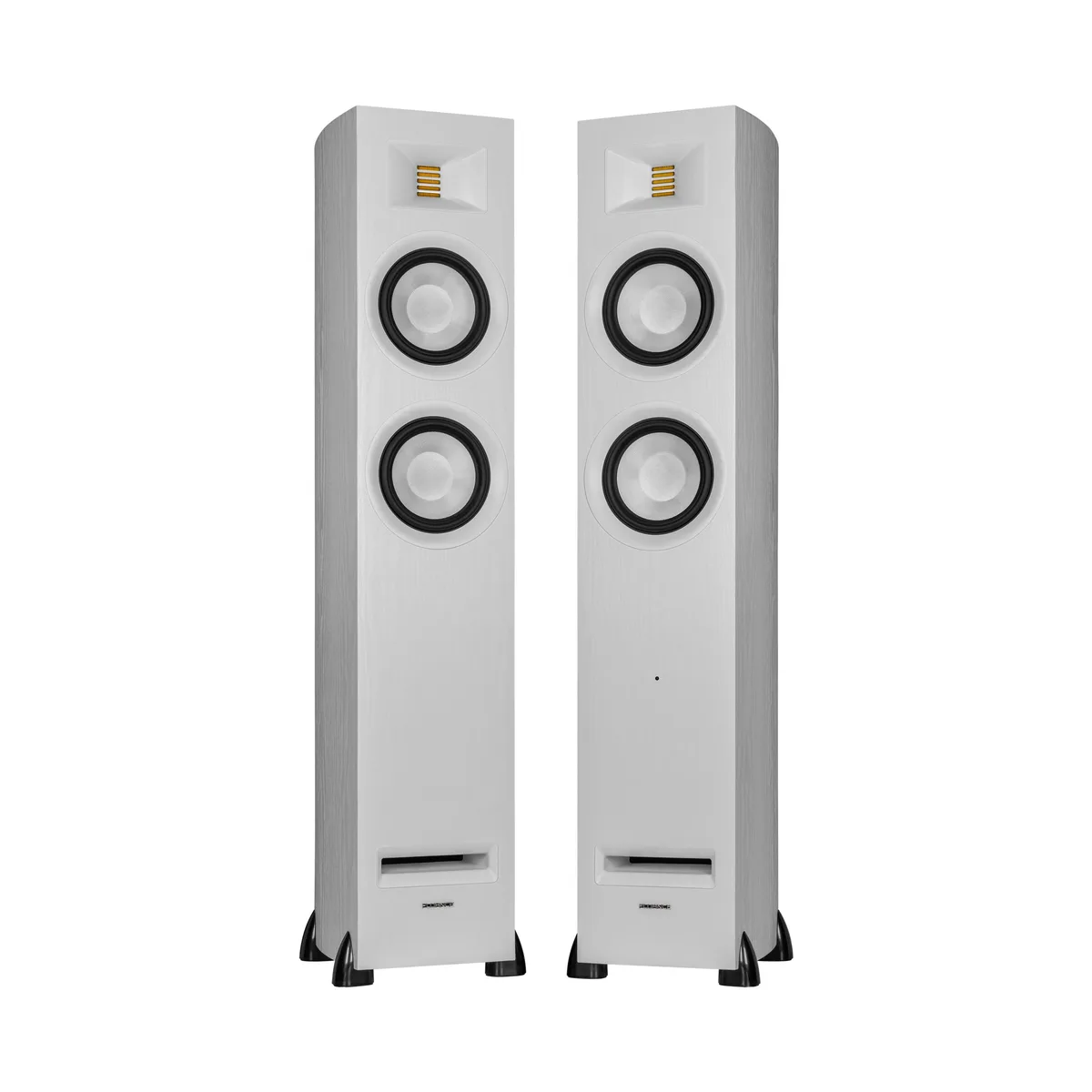 Fluance Fluance Ri91 Reference Stereo Powered Floorstanding Tower Speakers (White Ash) — product photo