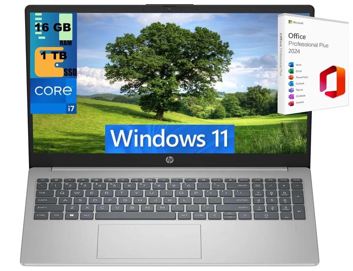 HP HP 15 Raider laptop i7-1355U 16GB 1TB SSD 15.6" FHD Silver — product photo