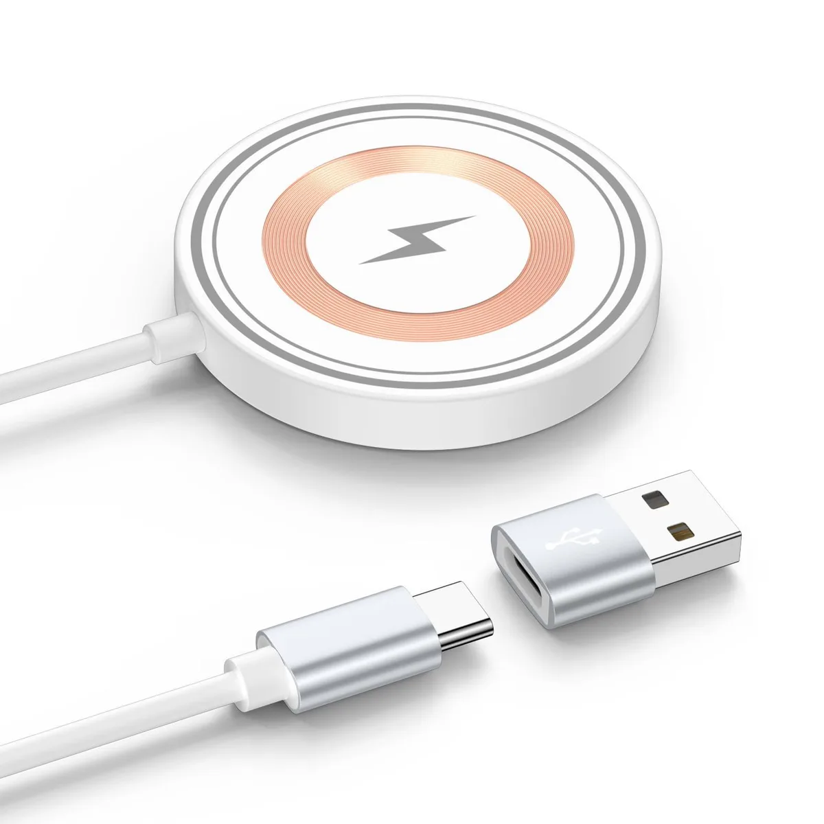 No Sew No Sew 15W Magnetic Wireless Charger USB-C/A — product photo