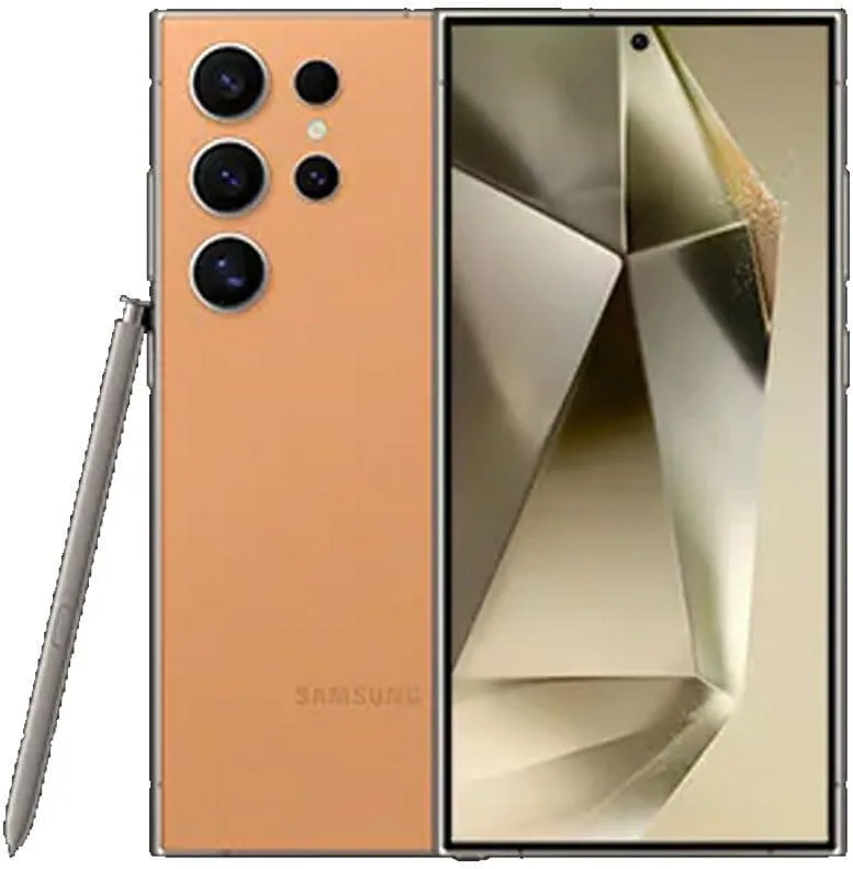 SAMSUNG SAMSUNG Galaxy S24 Ultra 1TB 12GB RAM Titanium Orange cell phones - no contract — product photo