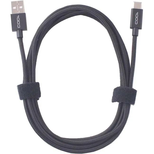 CODi A01061 USB-A to USB-C braided nylon cable 6 ft