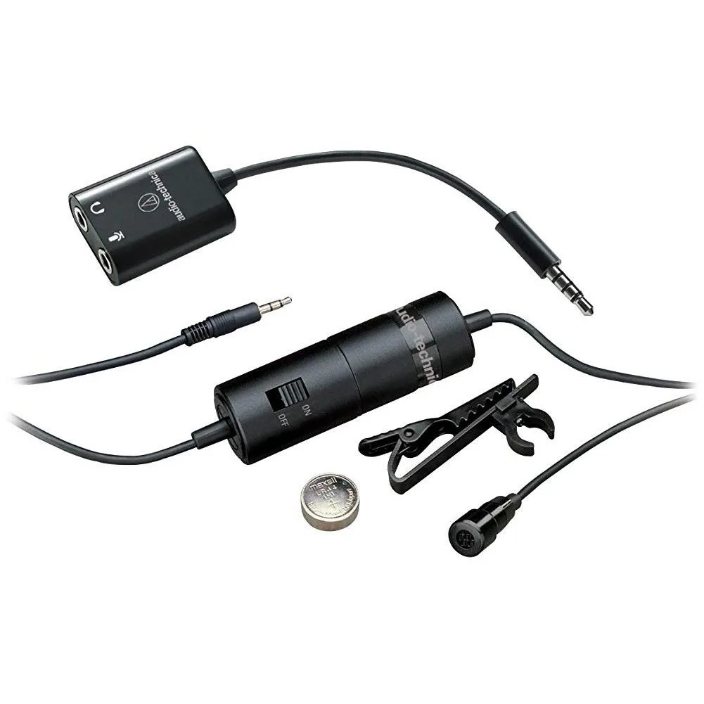 Audio-Technica Audio-Technica ATR3350XIS omnidirectional condenser lavalier microphone — product photo