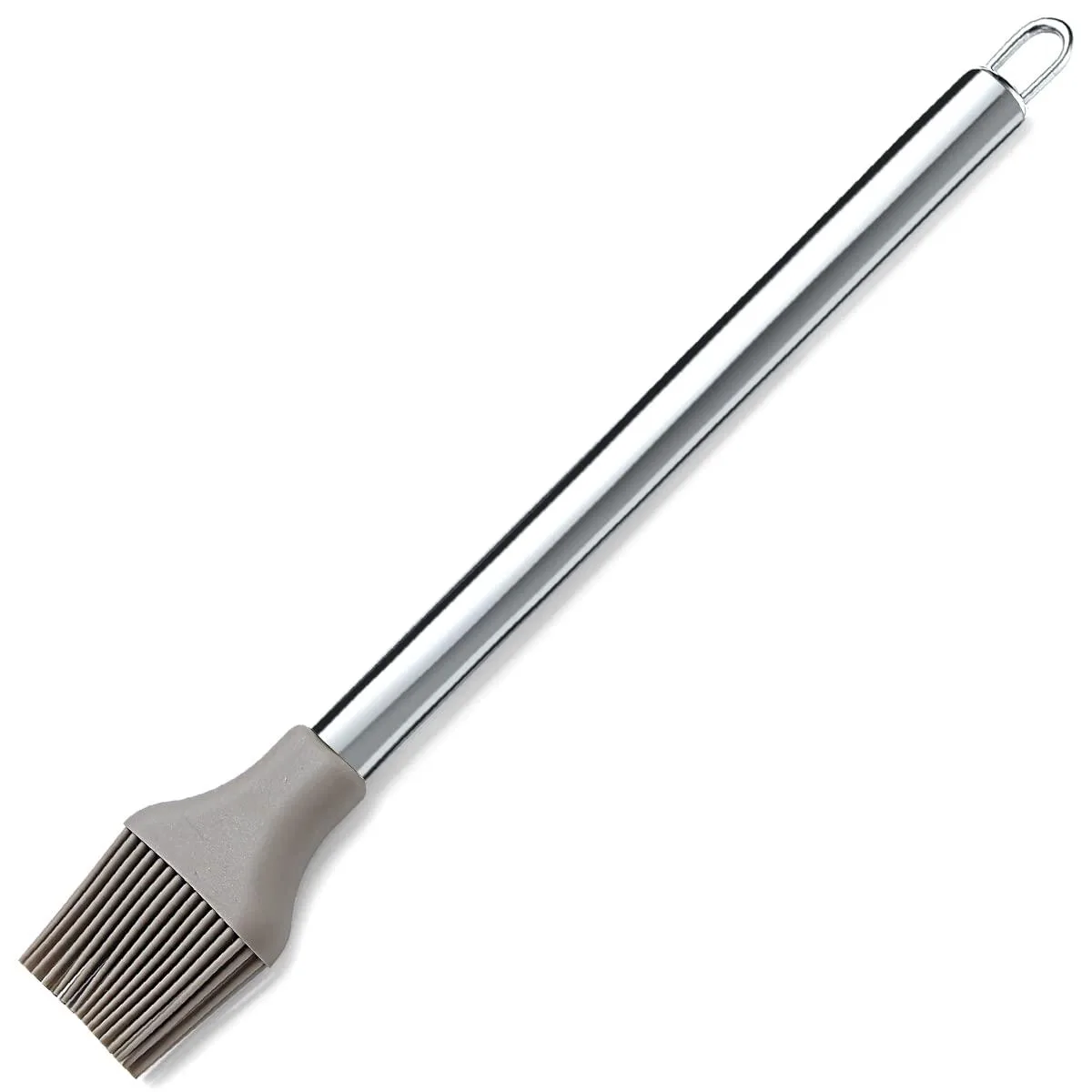 Silicone basting brush with stainless steel handle