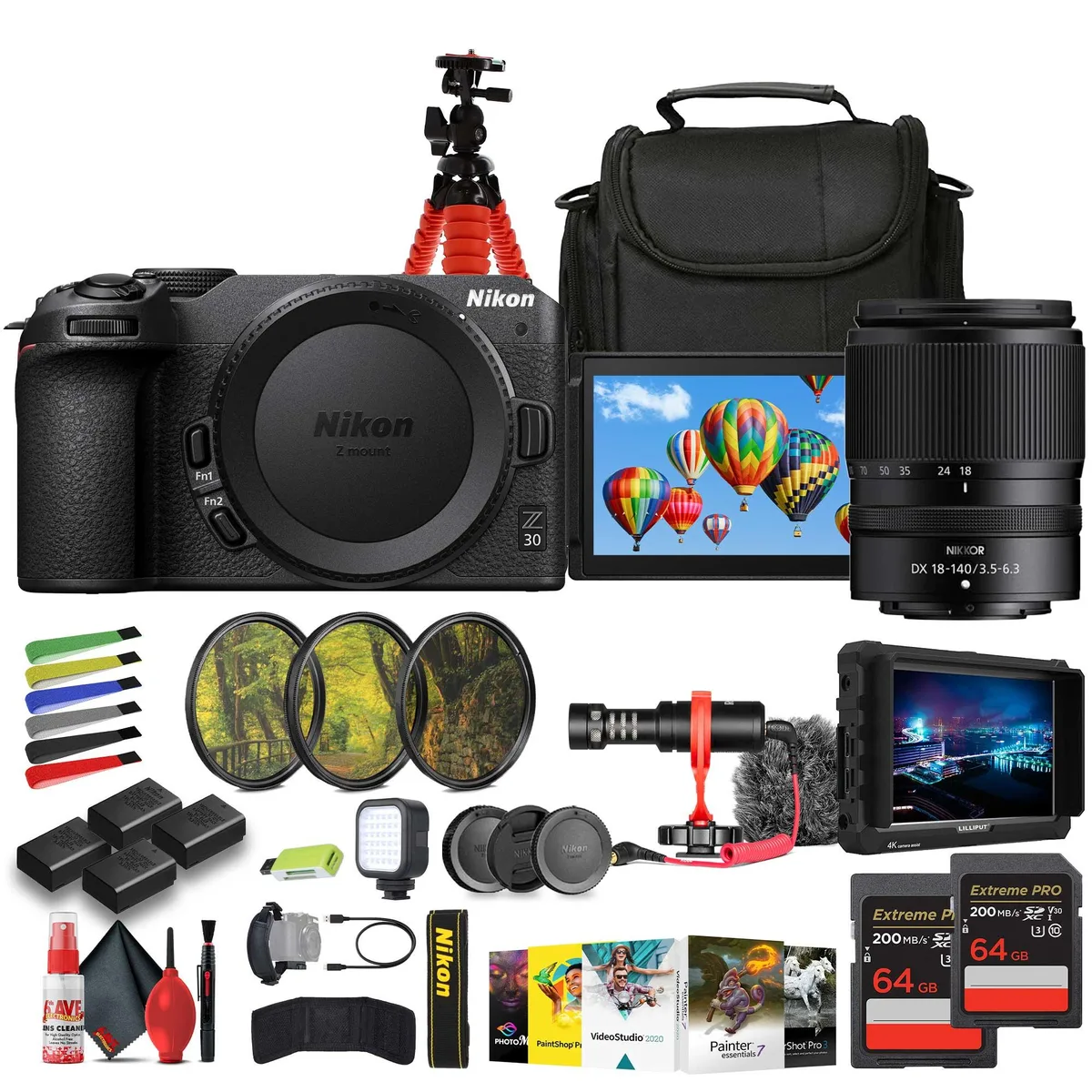 Nikon Inc Nikon Z30 Camera Kit with DX 18-140mm Lens and Accessories — product photo
