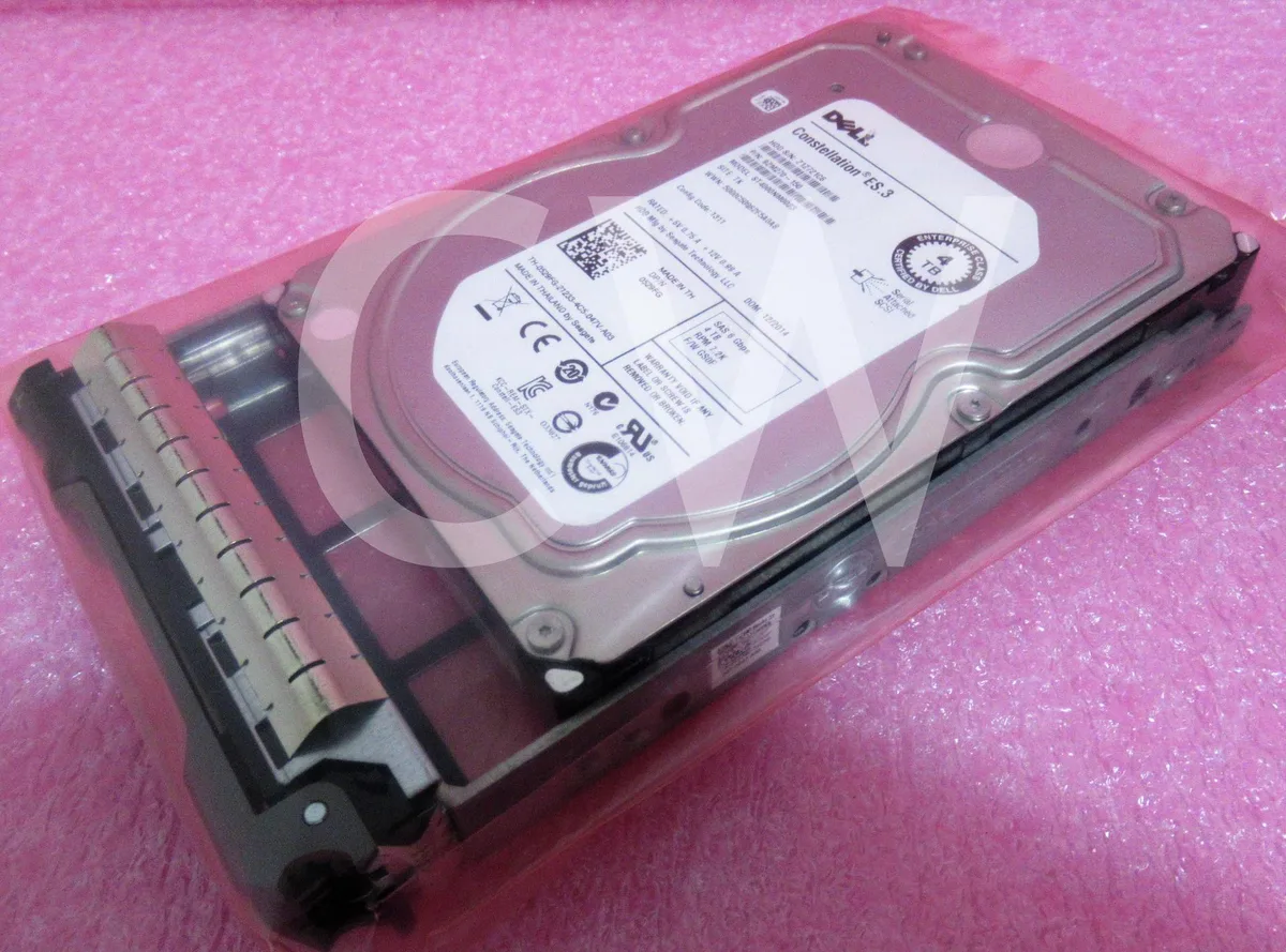 DELL DELL ST4000NM0023 4TB 7200RPM SAS 3.5" internal hard drive with caddy — product photo