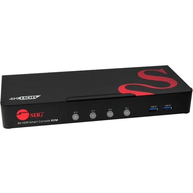 SIIG, Inc SIIG, Inc CE-H25611-S1 4-Port 3840x2160 KVM Switch — product photo