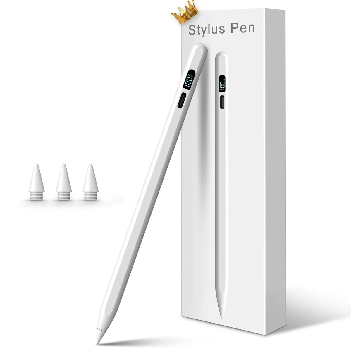  STYLUSHOME Stylus White LED Display 15-min Charge 1.5mm Tip 6.5in — product photo