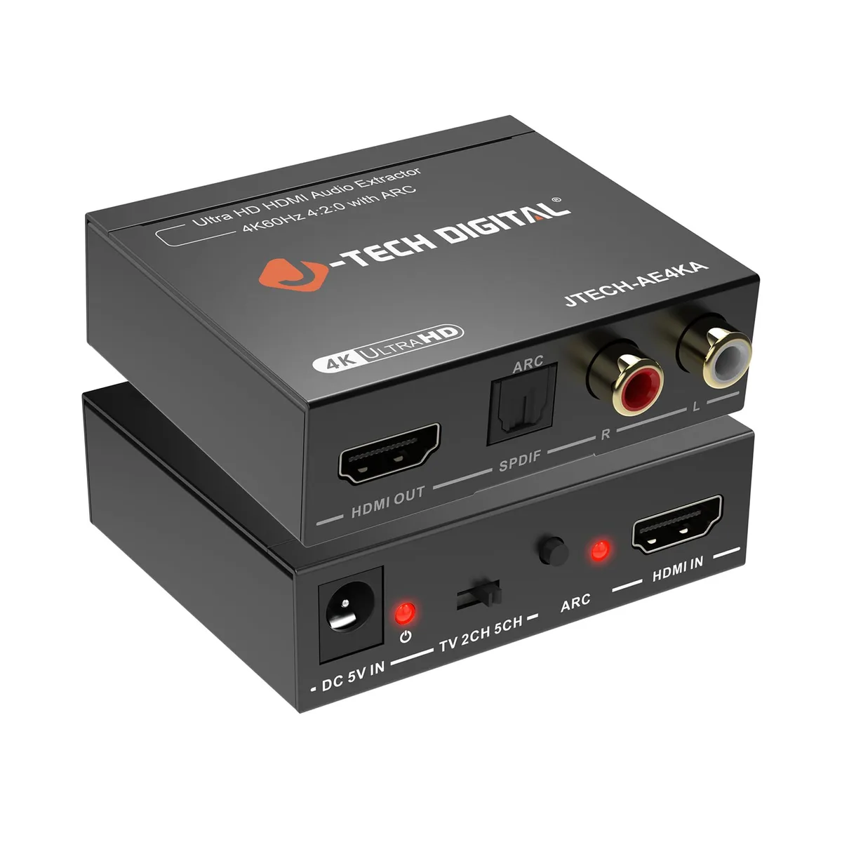  Mediasonic JTECH-AE4KA 4K 60Hz HDMI audio video converter with ARC — product photo