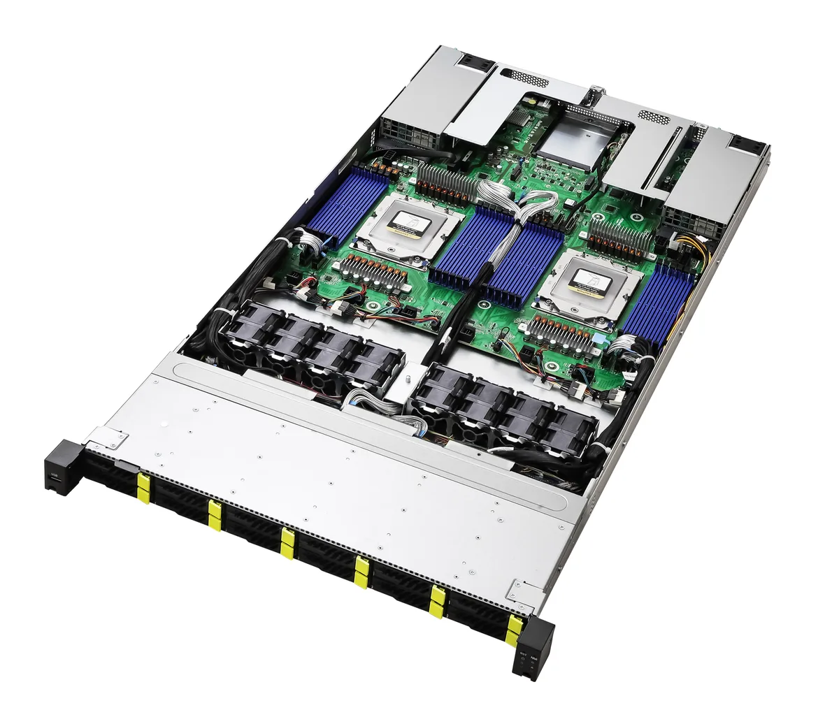ASRock Rack ASRock Rack 1U12E-TURIN2 barebone server 1U dual SP5 12×2.5" NVMe 24 DDR5 1600W — product photo