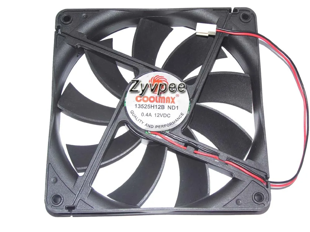 Zyvpee Zyvpee 13525H12B 135mm Ball Bearing 2 Pin Case Fan — product photo