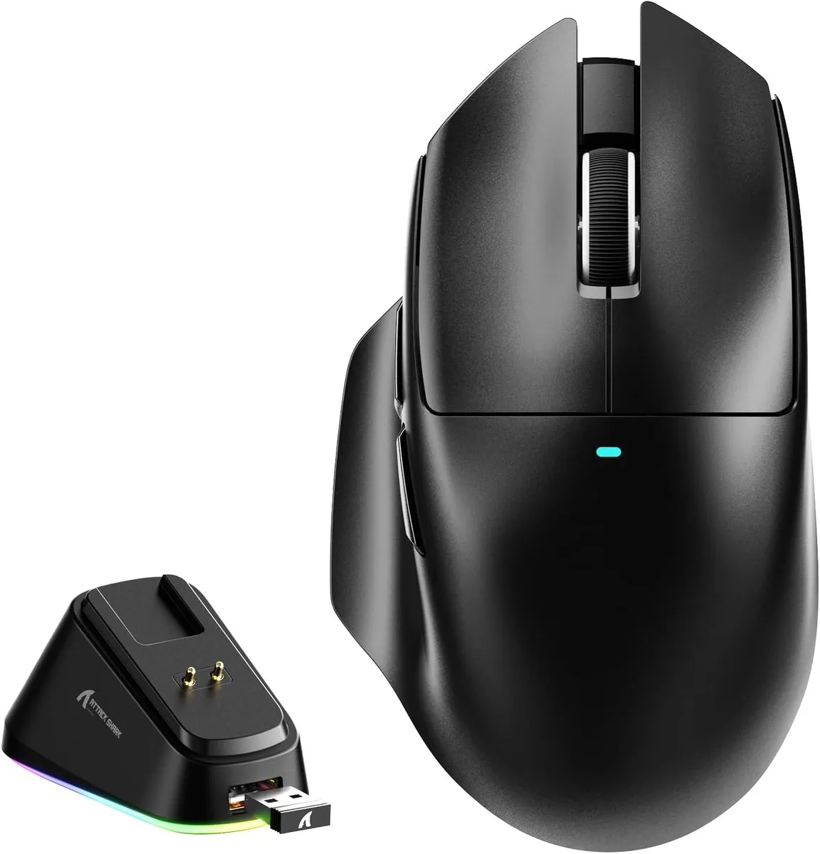 AUTYUE AUTYUE V6 Wireless Gaming Mouse 65g PAW3311 25000 DPI Tri-Mode Magnetic Dock — product photo