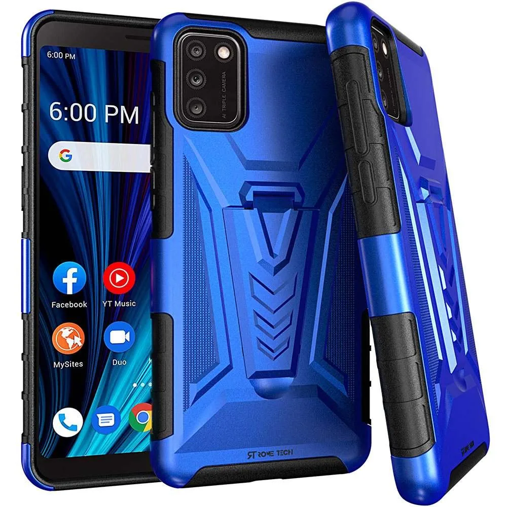 Rome Tech Rome Tech TCL A3X 6.0" 2021 Dual-Layer Holster Case Blue — product photo