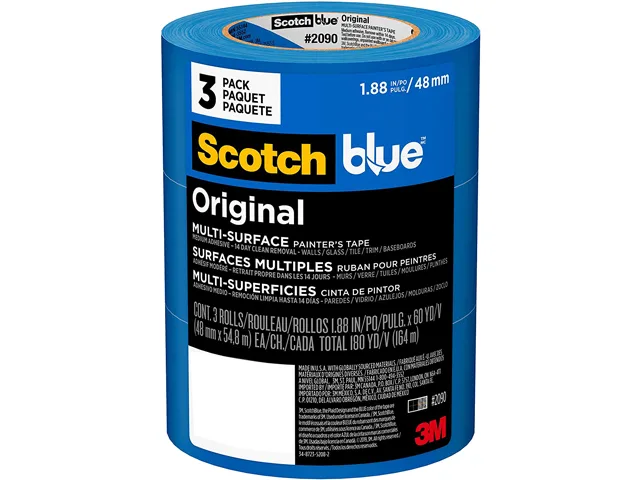 Scotch Scotch 2090-48EVP Painter's Tape 1.88" x 60 yds Blue 3/Pack — product photo