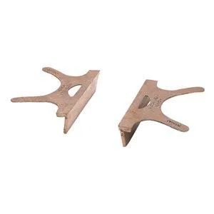 Pair of copper vise jaw caps for 3 in vise, .7 lb weight