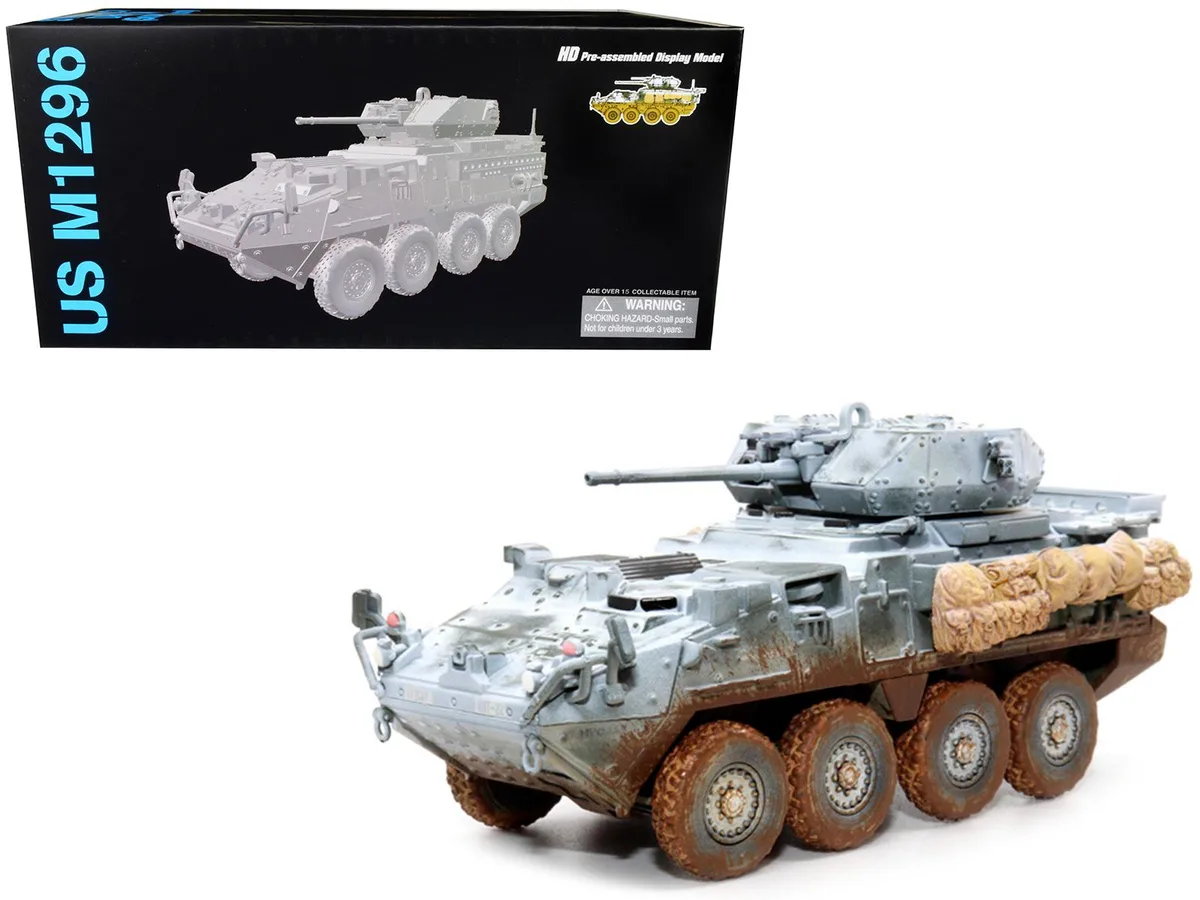 Dragon Models Dragon Models M1296 Stryker ICV Dragoon Olive Drab Snowy Version NEO Dragon Armor 1/72 hobby collectible — product photo