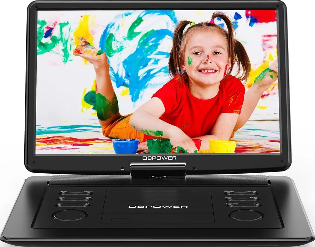 ENVEL ENVEL Portable DVD Player 15.6" 1280x800 270° Swivel 6h Battery Black — product photo