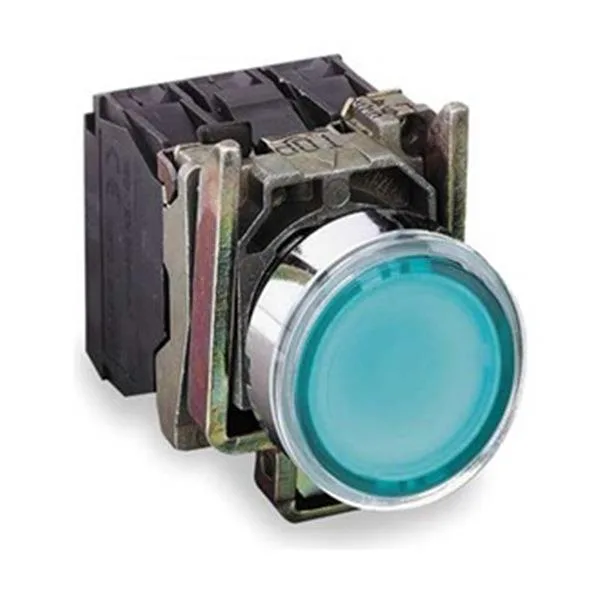 Schneider Electric Schneider Electric XB4BW33B5 22 mm Illuminated Push Button Green 1NO/1NC IP66 IP67 IP69 IP69K — product photo