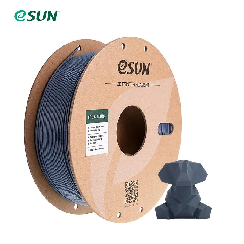 eSUN eSUN Matte PLA Filament 1.75mm 1KG Grey — product photo