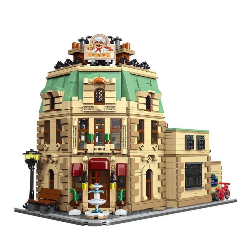 ZITIANYOUBUILD ZITIANYOUBUILD MOC-160521 Modular Restaurants in Paris Building Blocks Set 3104PCS Educational — product photo