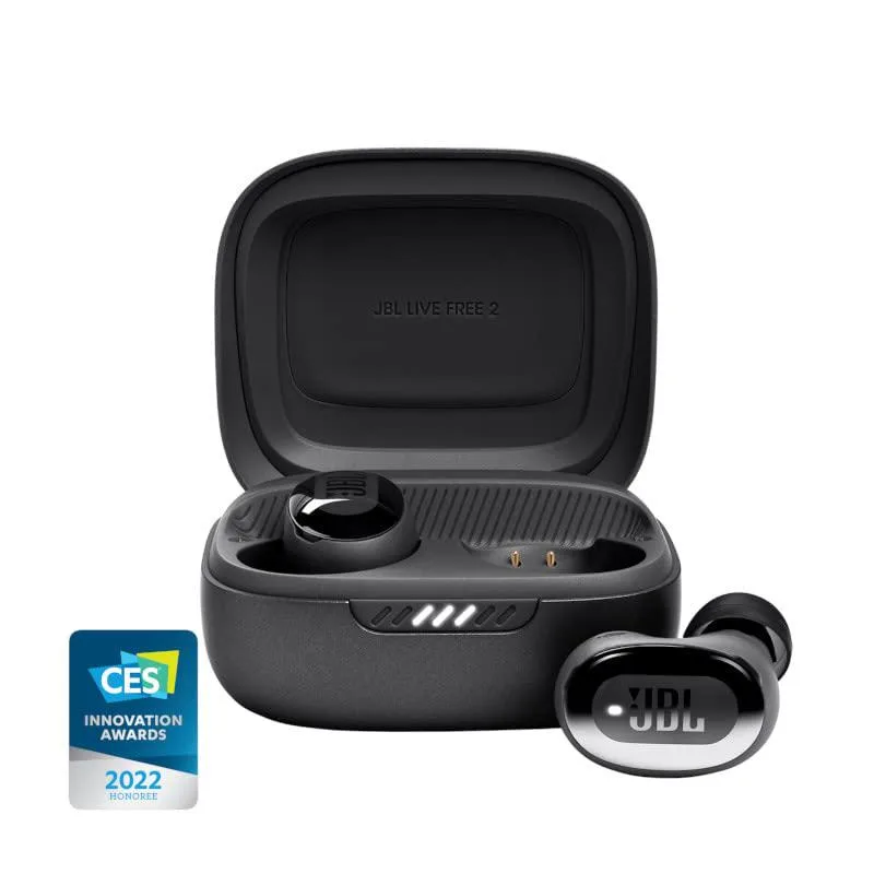 JBL JBL Live Free 2 TWS JBLLIVEFREE2TWSBAM Black in-ear headphones — product photo