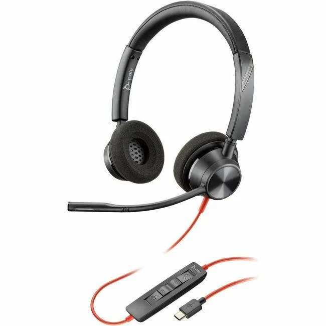 HP HP 8X219AA Blackwire 3320 Stereo Headset USB-C 3.5mm 32 Ohm 7.10 ft Cable — product photo