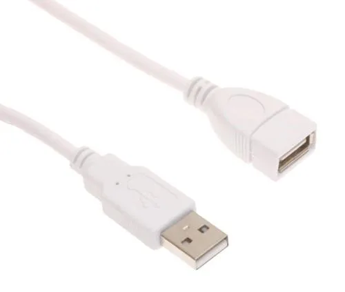USBGear USBGear AA-UF-1W USB 2.0 A-to-A Extension Cable White 15 inches — product photo