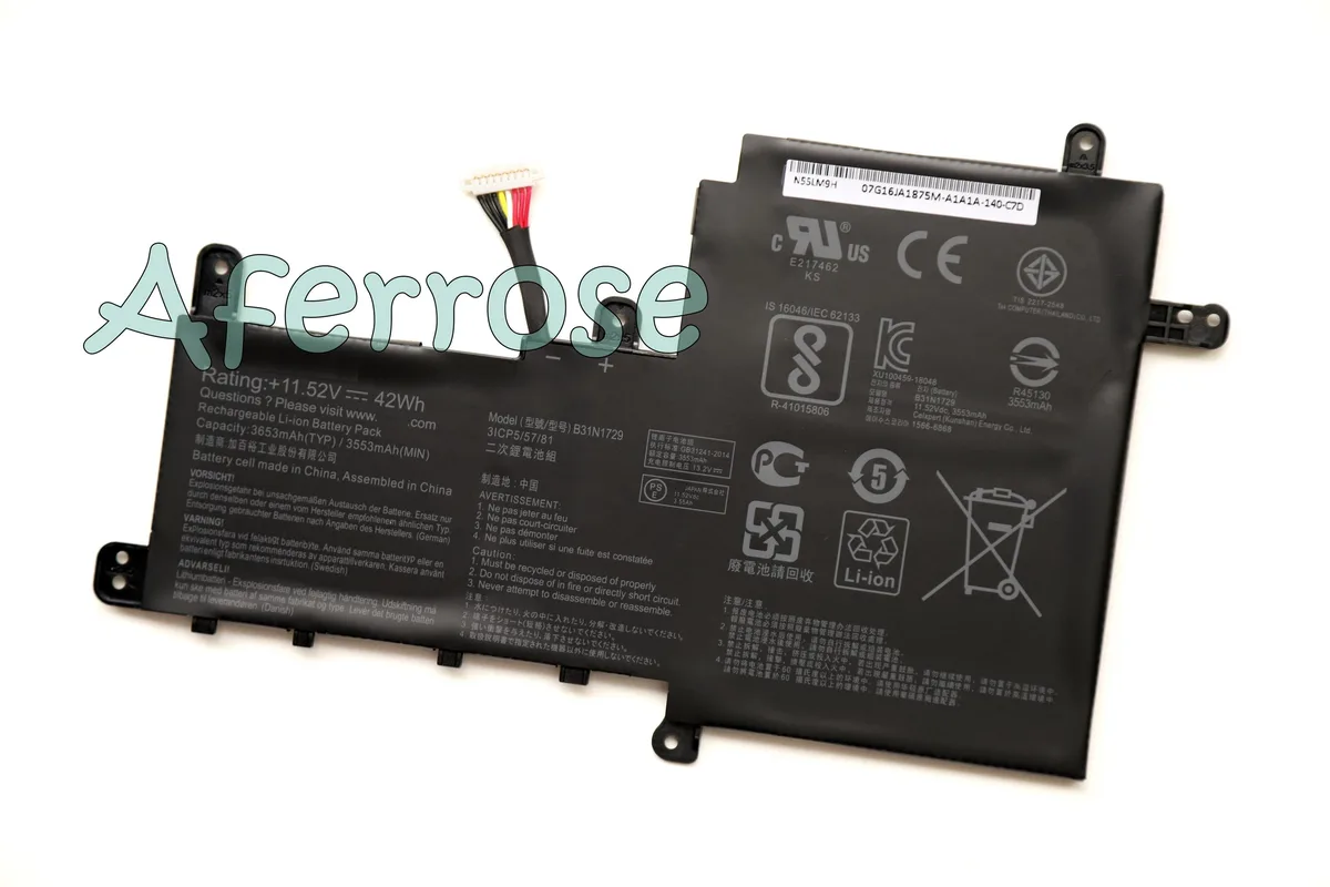 GOLDIX GOLDIX B31N1729 42Wh 11.52V laptop battery for Asus VivoBook S15 S530 series — product photo