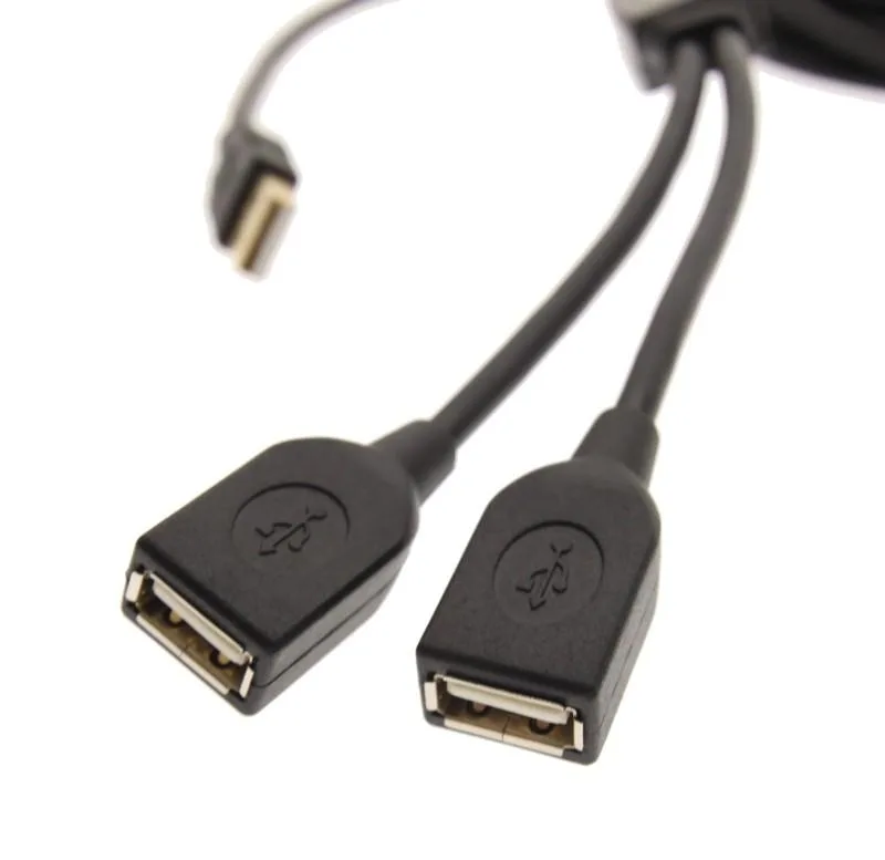 USBGear USBGear 2-Port USB 2.0 17ft Active Extension Cable with Power Adapter — product photo