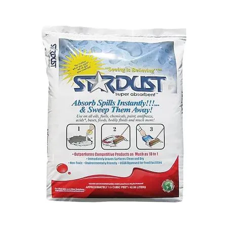 White granular sorbent in a resealable 1.5 cu ft bag