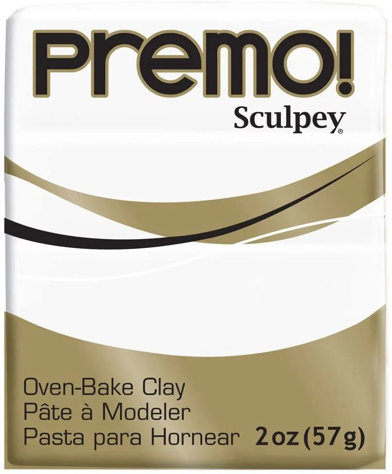 Sculpey Sculpey Premo Polymer Clay 2oz White sculpting — product photo