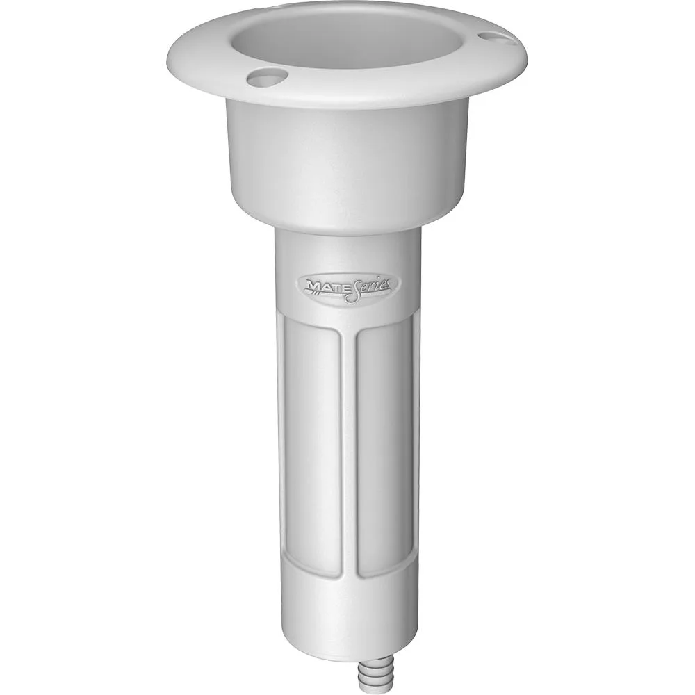 Mate Series Mate Series Plastic Rod &amp; Cup Holder 0 Degree Drain White P1000DW — product photo