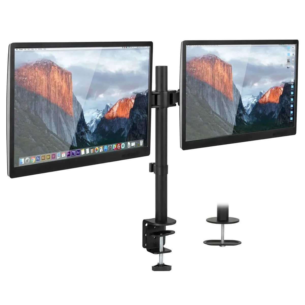 Mount-It Mount-It MI-2752 Dual Monitor Desk Mount 13-27" 22 lbs office furniture — product photo