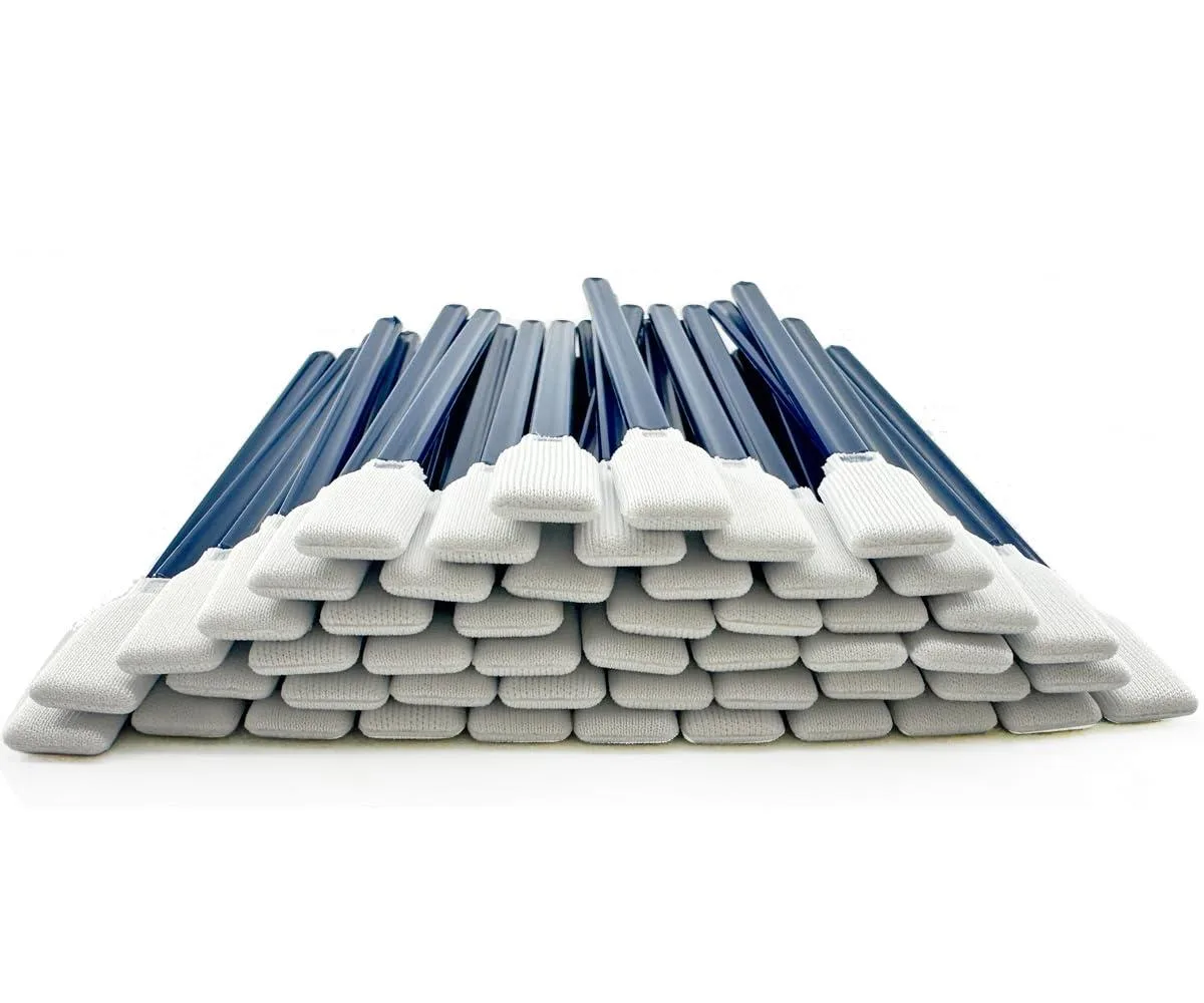 Fifty microfiber sensor swabs with blue polypropylene handles